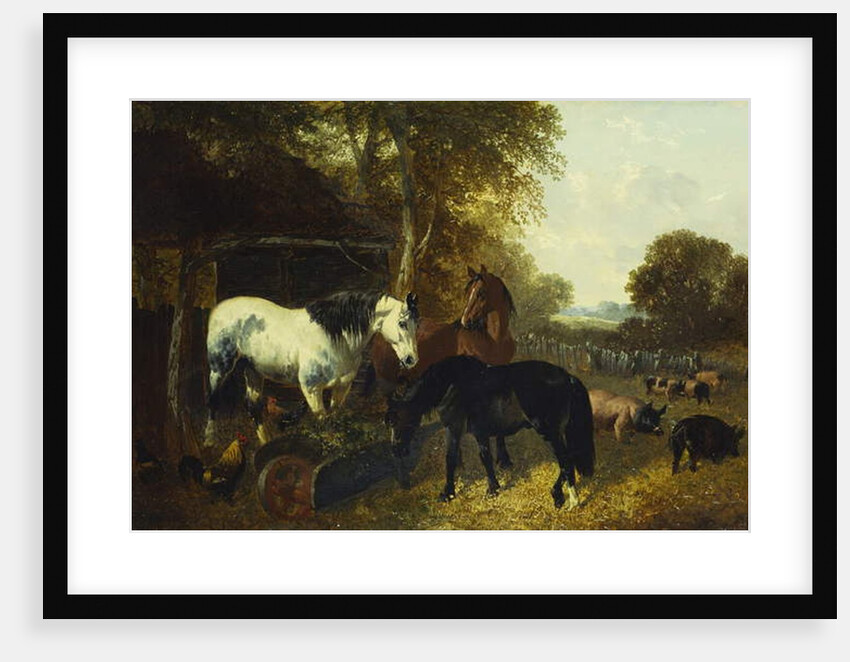 A Farmyard Scene by John Frederick Herring Jnr