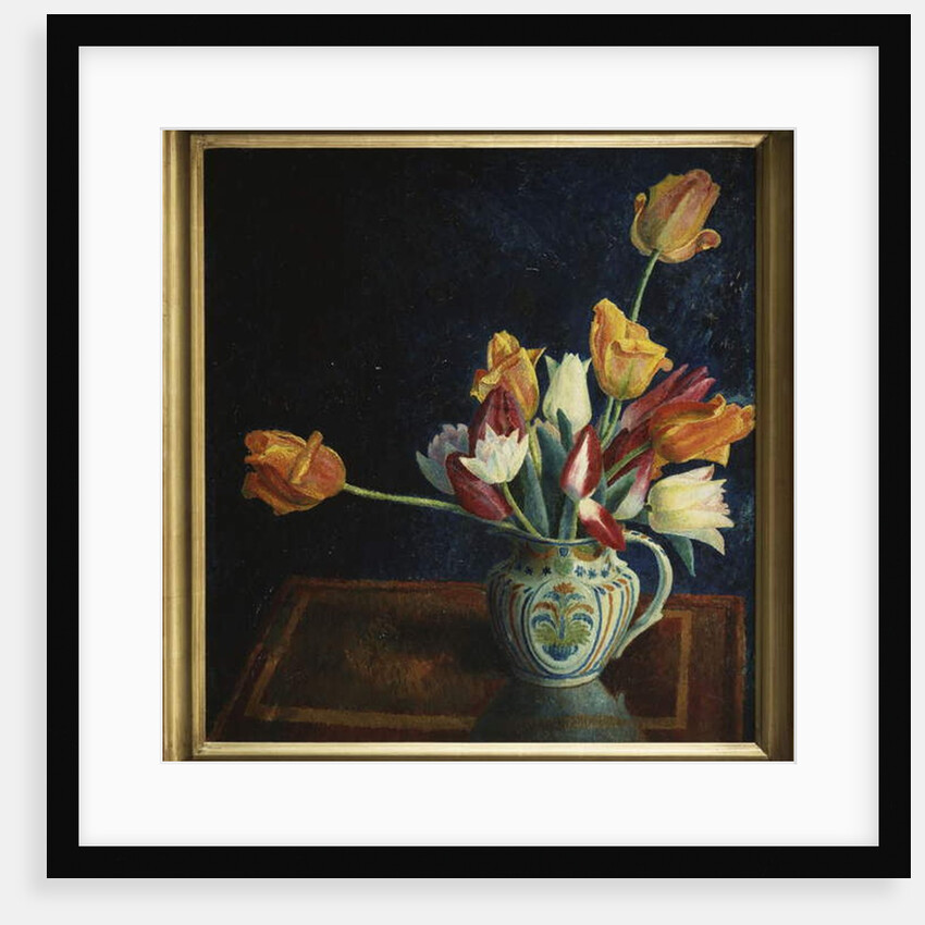 Tulips in a Staffordshire Jug by Dora Carrington