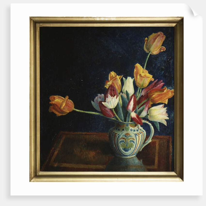Tulips in a Staffordshire Jug by Dora Carrington