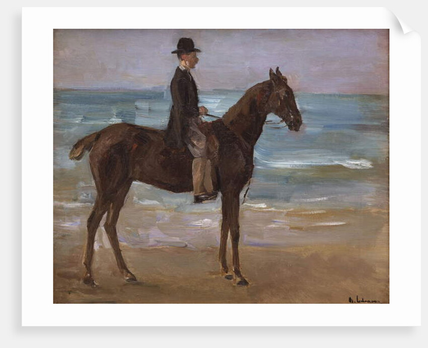 A Rider on the Shore by Max Liebermann