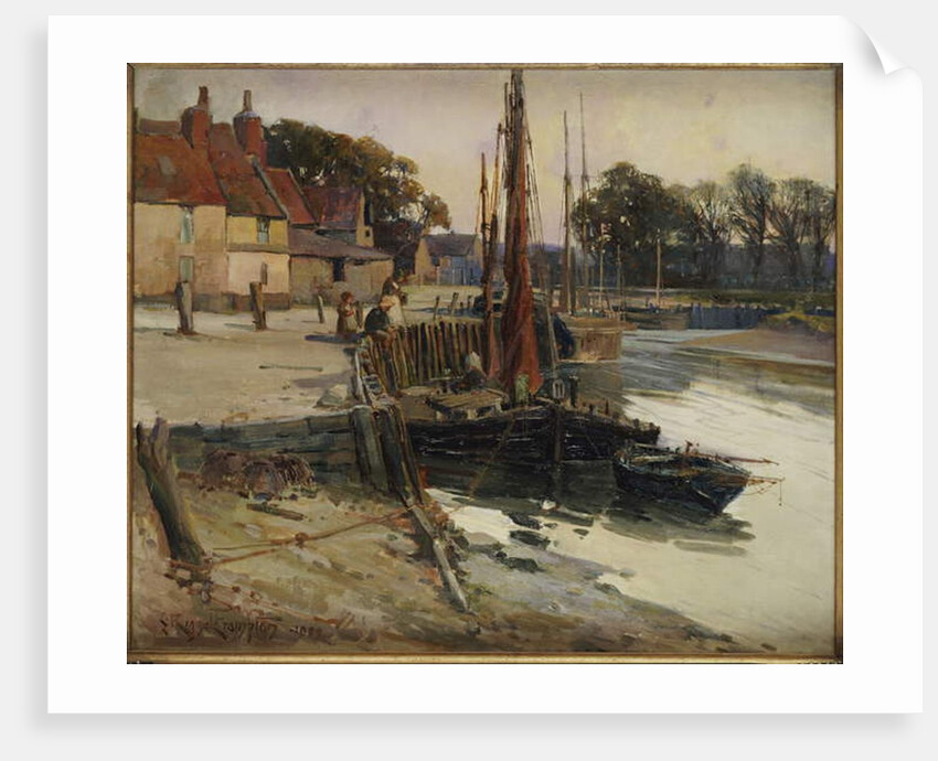 A Cornish Fishing Village, 1900 by Edward Reginald Frampton