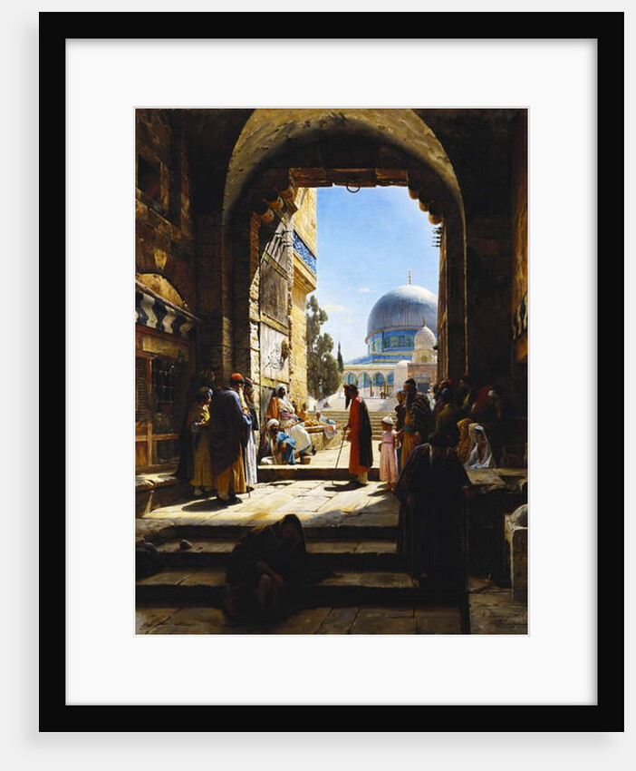 At the Entrance to the Temple Mount, Jerusalem, 1886 by Gustave Bauernfeind