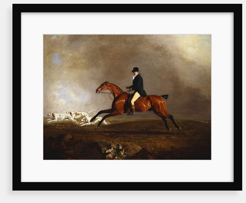 Thomas Mellish on his Hunter 'Saucebox' by Benjamin Marshall