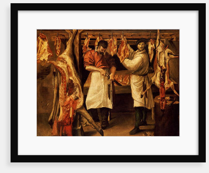 The Butcher's Shop by Annibale Carracci