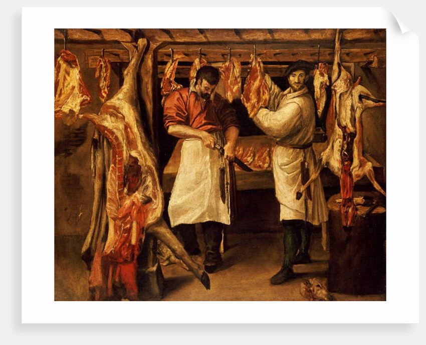 The Butcher's Shop by Annibale Carracci