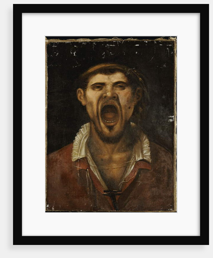 A Peasant Man Shouting by Annibale Carracci