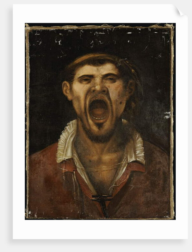 A Peasant Man Shouting by Annibale Carracci