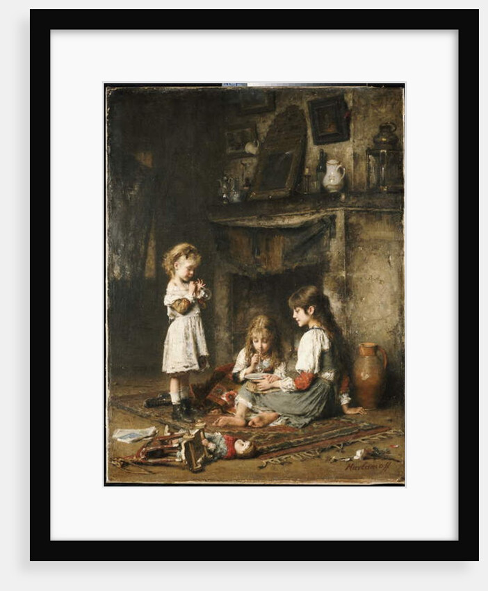 Blowing Bubbles by Alexei Alexevich Harlamoff