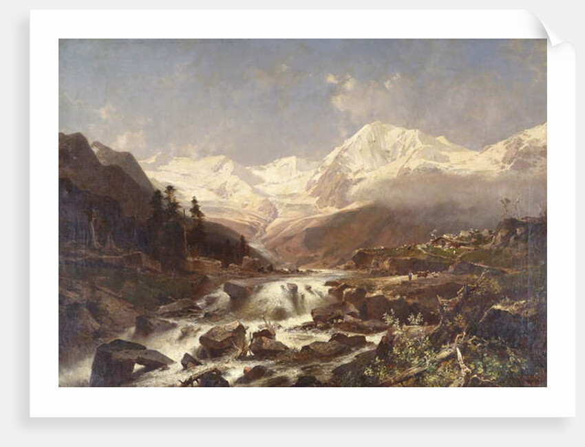 Koenigspitze-Tirol, 1877 by Franz Richard Unterberger