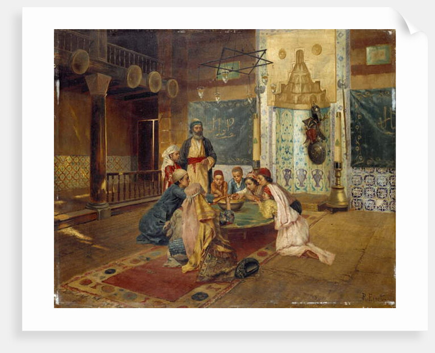 An Eastern Meal by Rudolphe Ernst