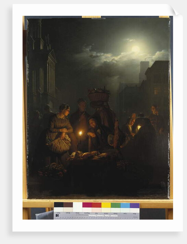 Night Market in Antwerp by Petrus van Schendel