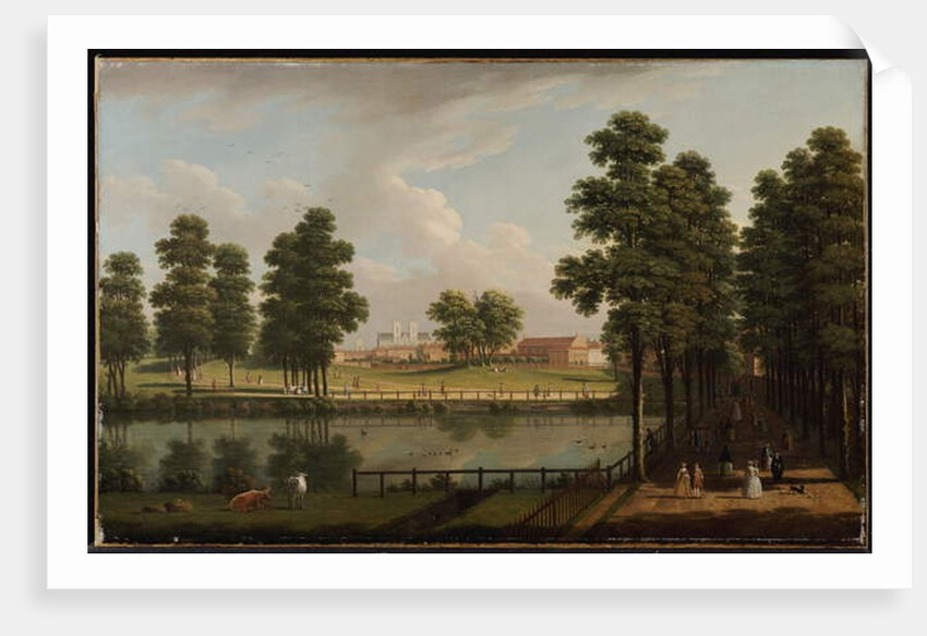 View of St. James's Park with Westminster Abbey Beyond by John Inigo Richards