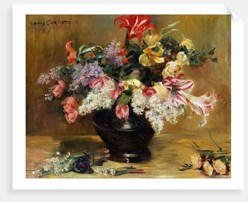 Amaryllis, Lilac and Tulips, 1911 by Lovis Corinth
