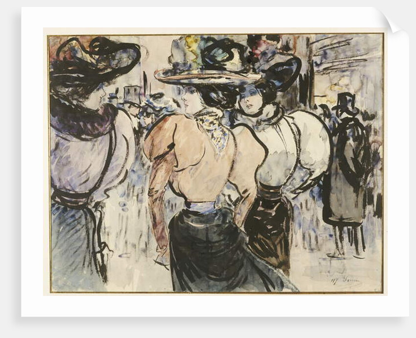 Elegant Ladies in the Street by Henry Somm