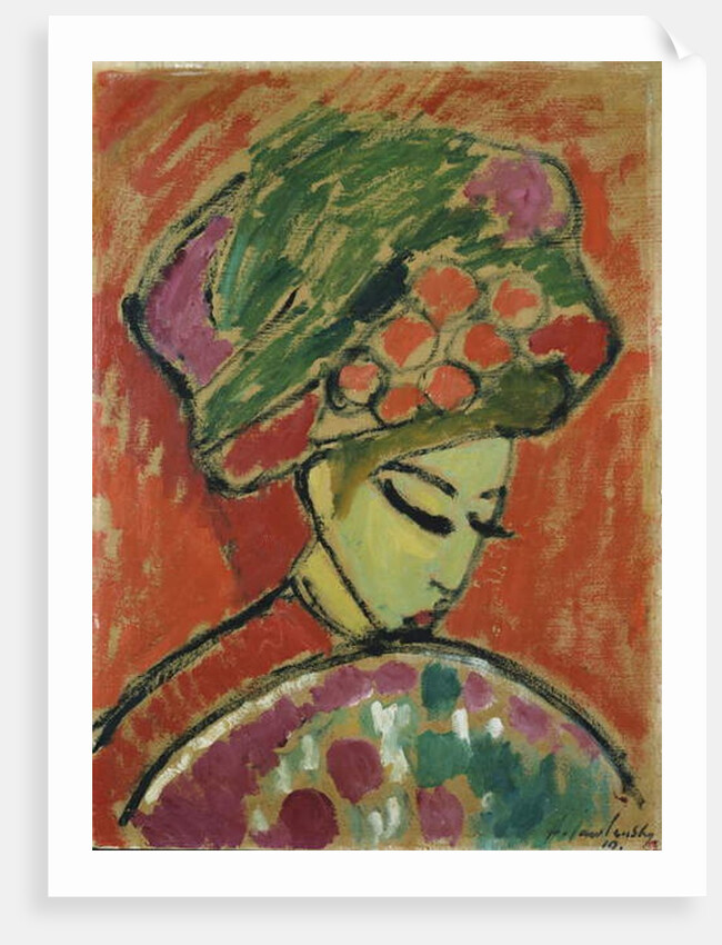 Girl in Turban, 1910 by Alexej von Jawlensky