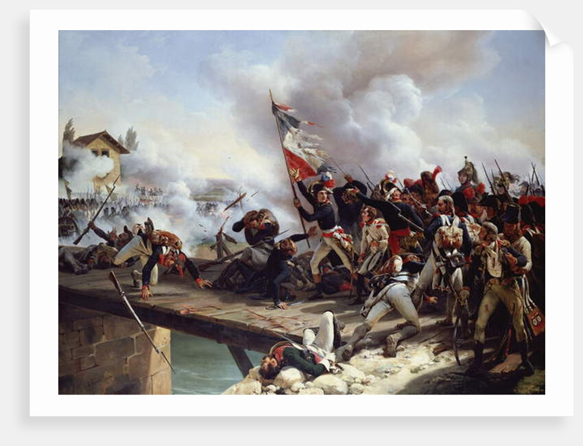 The Battle of Pont d'Arcole, 1826 by Emile Jean Horace Vernet