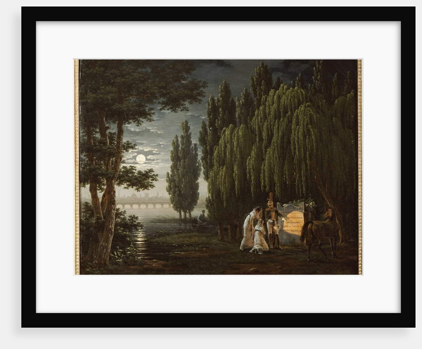 At the Tomb of Colonel Monginot by Emile Jean Horace Vernet