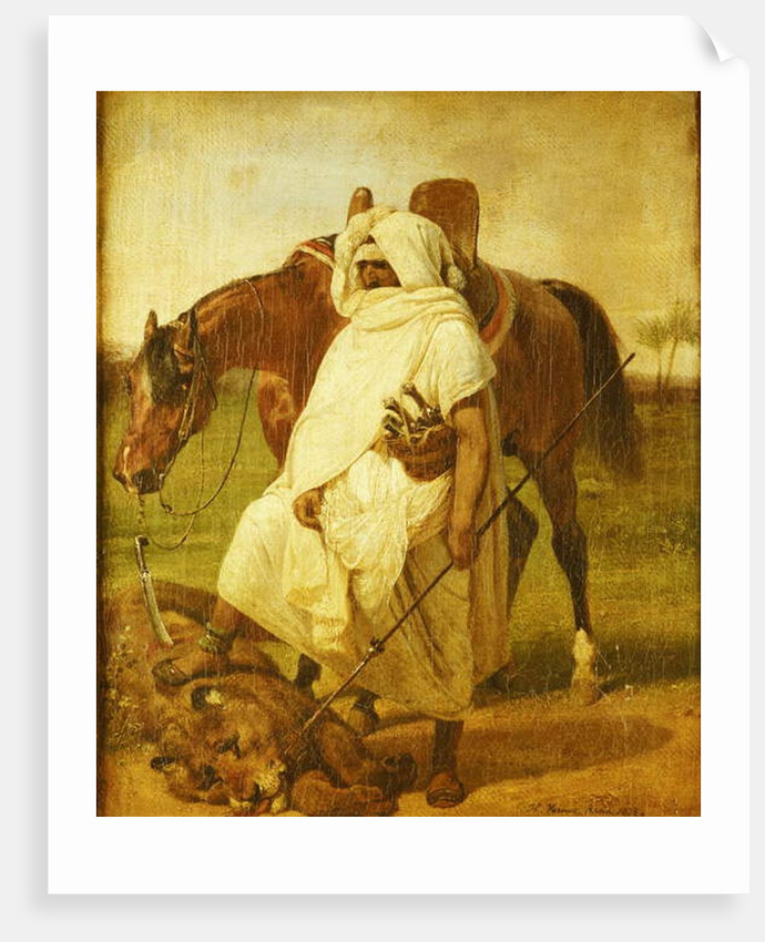 The Lion Hunter, 1833 by Emile Jean Horace Vernet