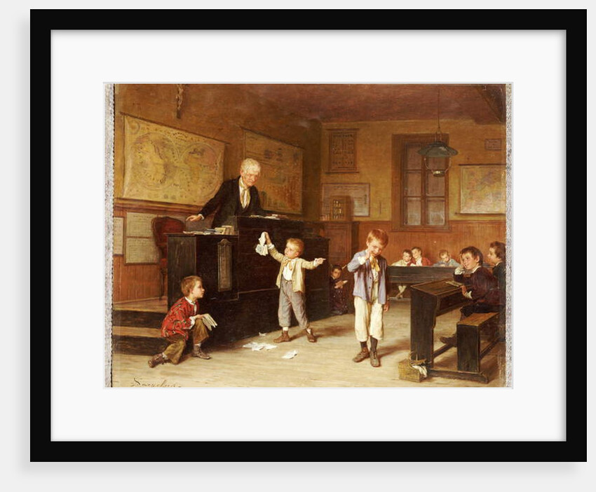 The School Room by Andre Henri Dargelas