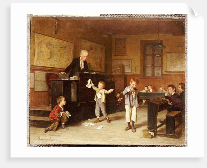 The School Room by Andre Henri Dargelas
