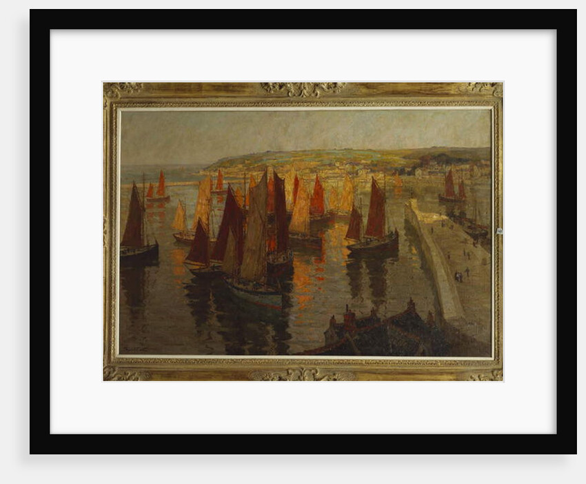 Red and Gold, Brixham, 1918-19 by Terrick Williams