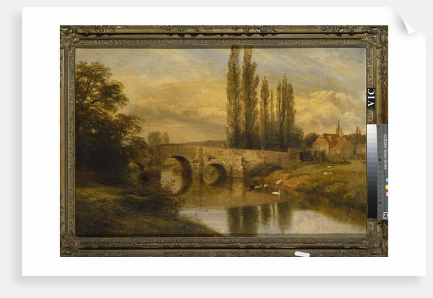 Fittleworth Old Mill and Bridge, on the Rother, Sussex, 1880 by George Cole