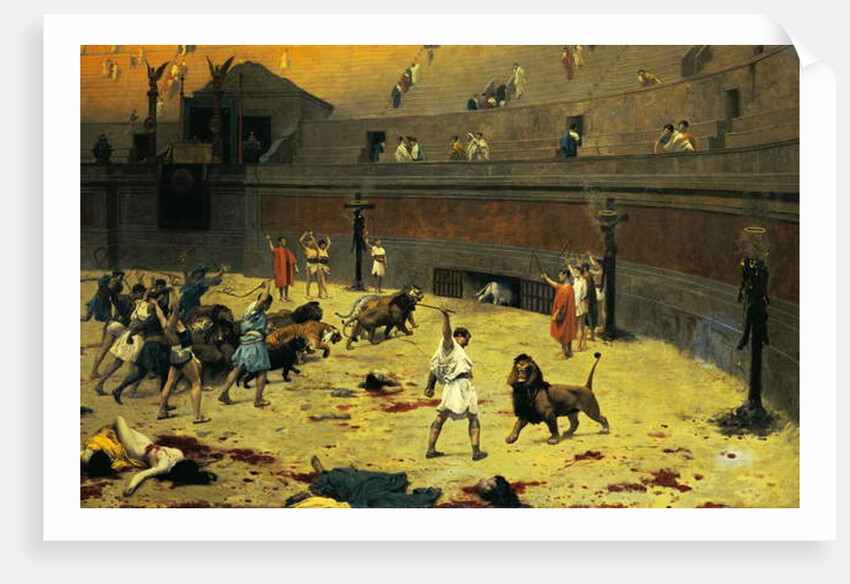 The Retreating Lions, 1902 by Jean Leon Gerome