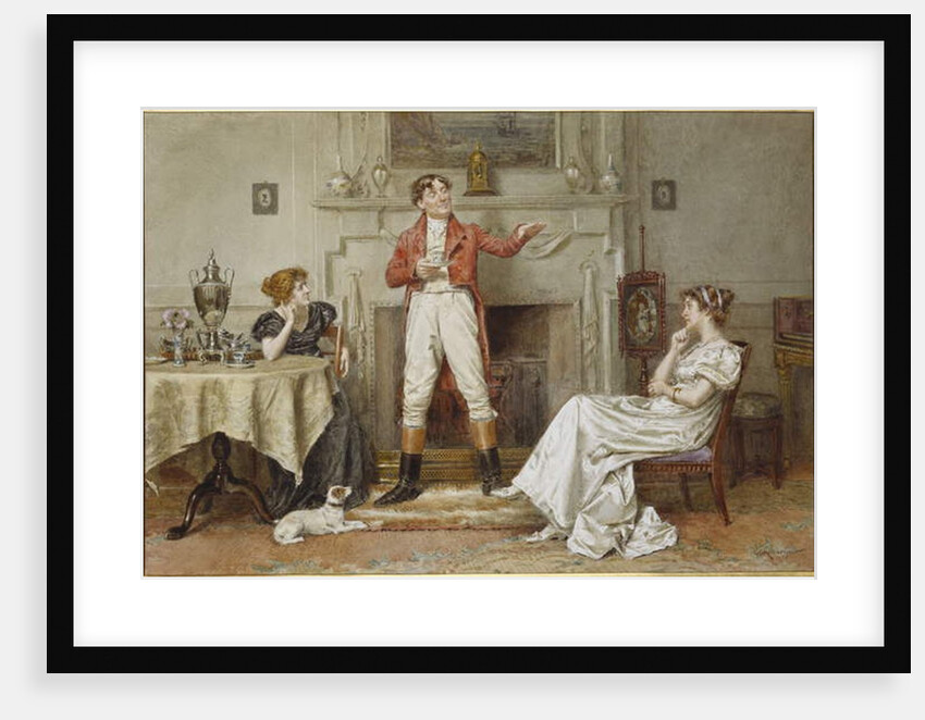 A Good Story by George Goodwin Kilburne