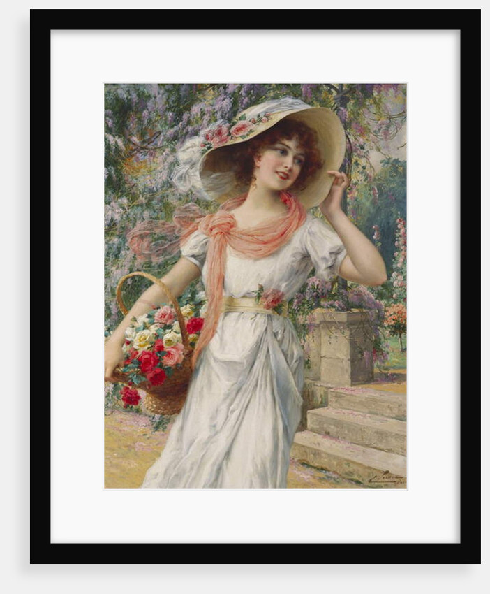 The Flower Girl by Emile Vernon