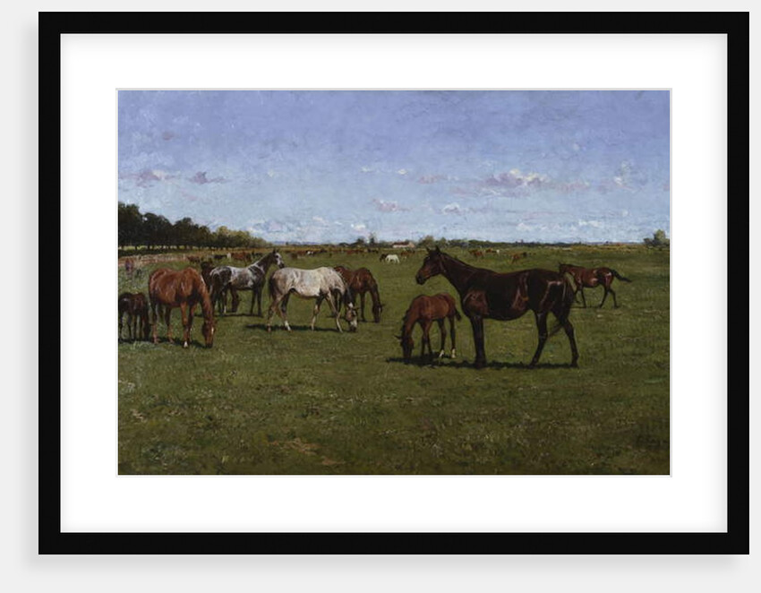 Mares and Foals, 1917 by Georg Koch