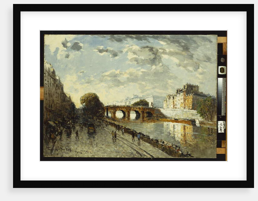 The Seine in Paris, Quai des Augustins, 1922 by Frank Myers Boggs