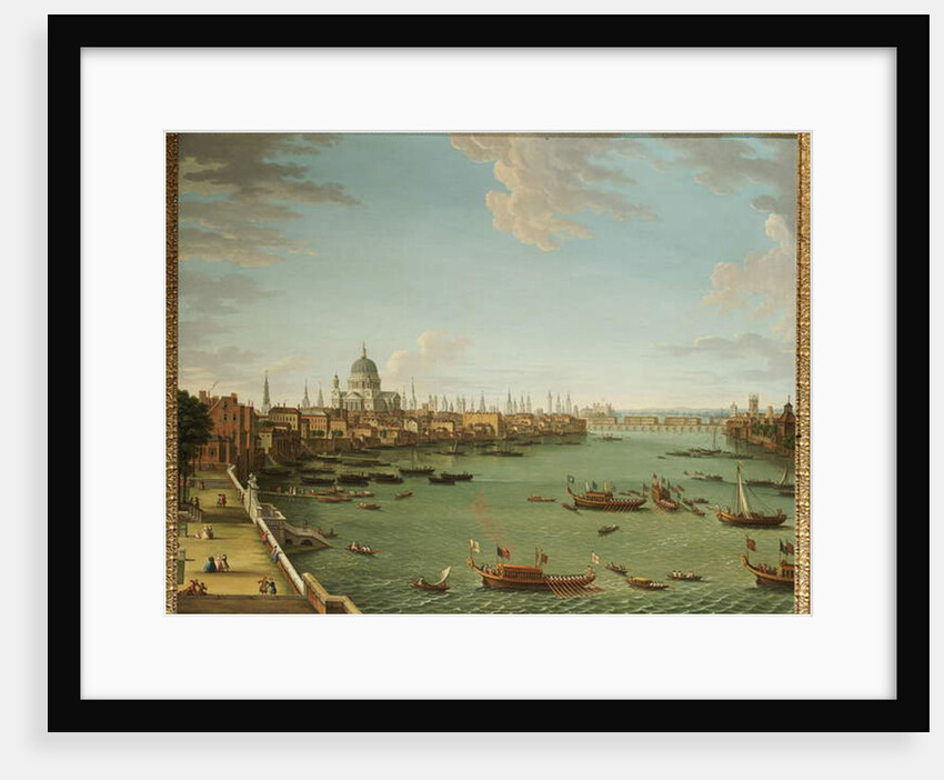 The Thames from the Terrace of Somerset House, looking towards the City, c.1745 by Antonio Joli