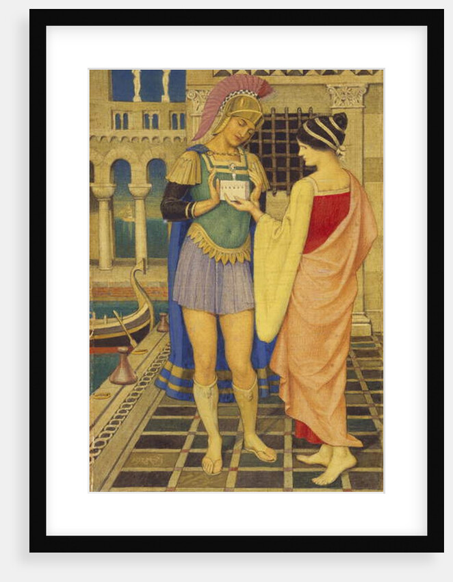 A Roman Gladiator and his Lady, 1938 by Joseph Edward Southall