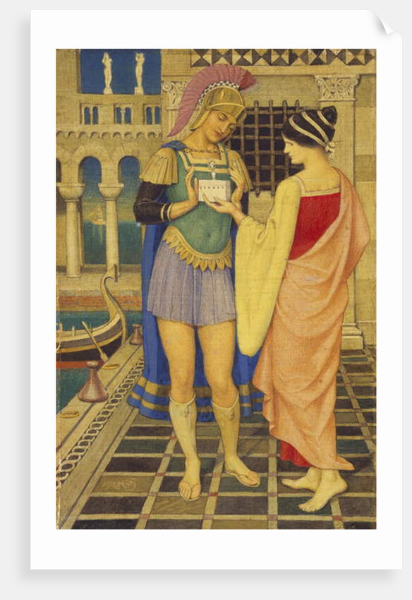 A Roman Gladiator and his Lady, 1938 by Joseph Edward Southall