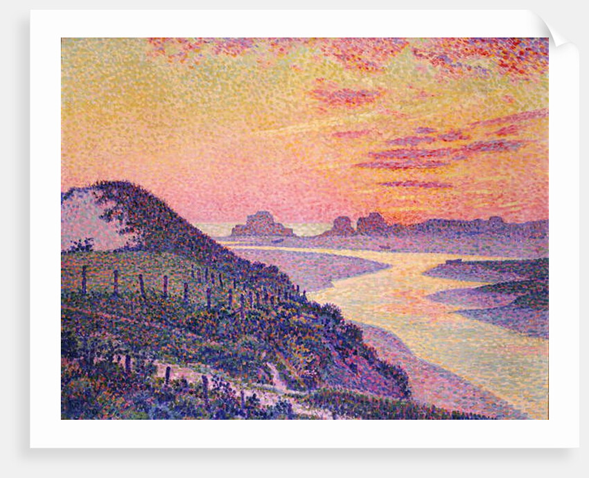 Sunset at Ambleteuse, Pas-de-Calais, 1899 by Theo van Rysselberghe