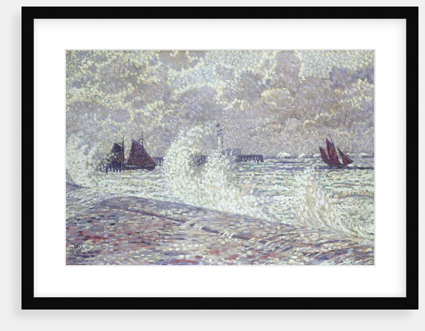 The Sea during Equinox, Boulogne-sur-Mer, 1900 by Theo van Rysselberghe