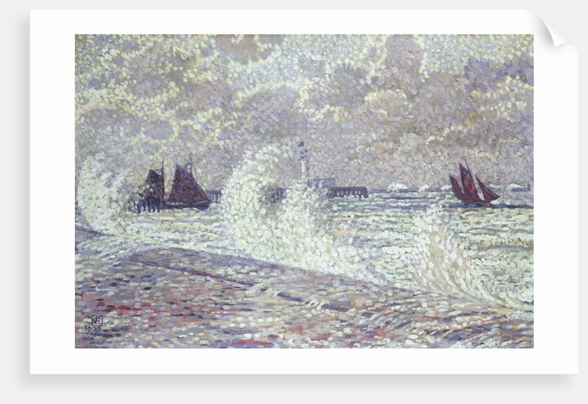 The Sea during Equinox, Boulogne-sur-Mer, 1900 by Theo van Rysselberghe