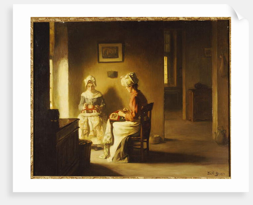 Seamstresses in an Interior by Joseph Bail