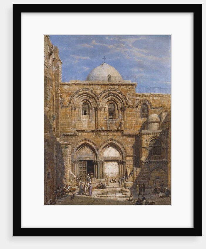 The Church of the Holy Sepulchre, Jerusalem, 1862 by Carl Friedrich Heinrich Werner