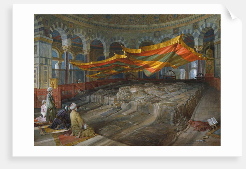 The Sacred Rock, Jerusalem, 1887 by William 'Crimea' Simpson
