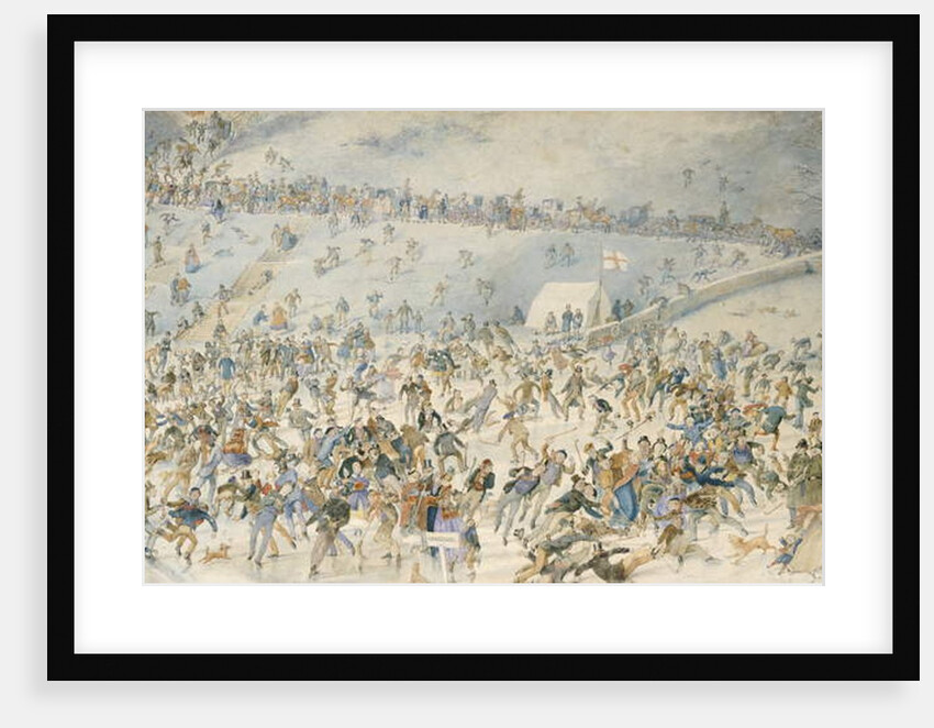 Figures Ice Skating, 1876 by Charles Altamont Doyle