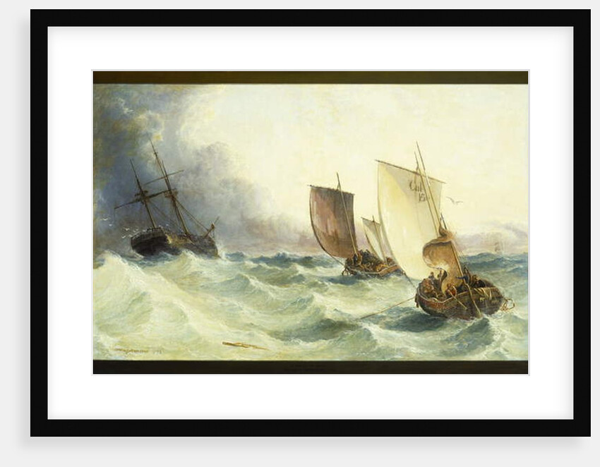 A Race for the Derelict, 1873 by Arthur Joseph Meadows