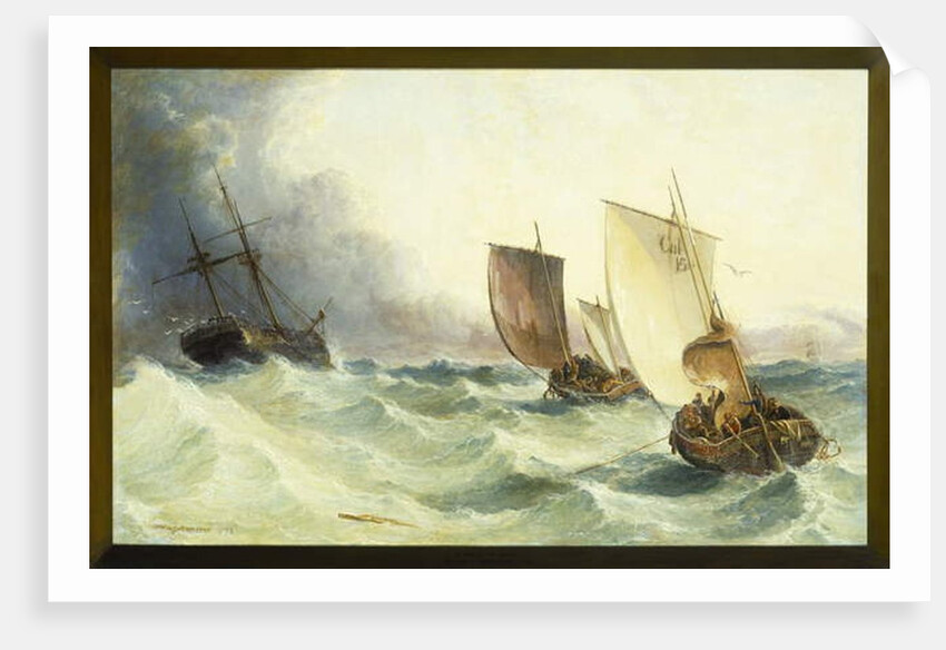 A Race for the Derelict, 1873 by Arthur Joseph Meadows