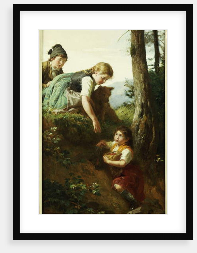 Children picking Berries by Felix Schlesinger