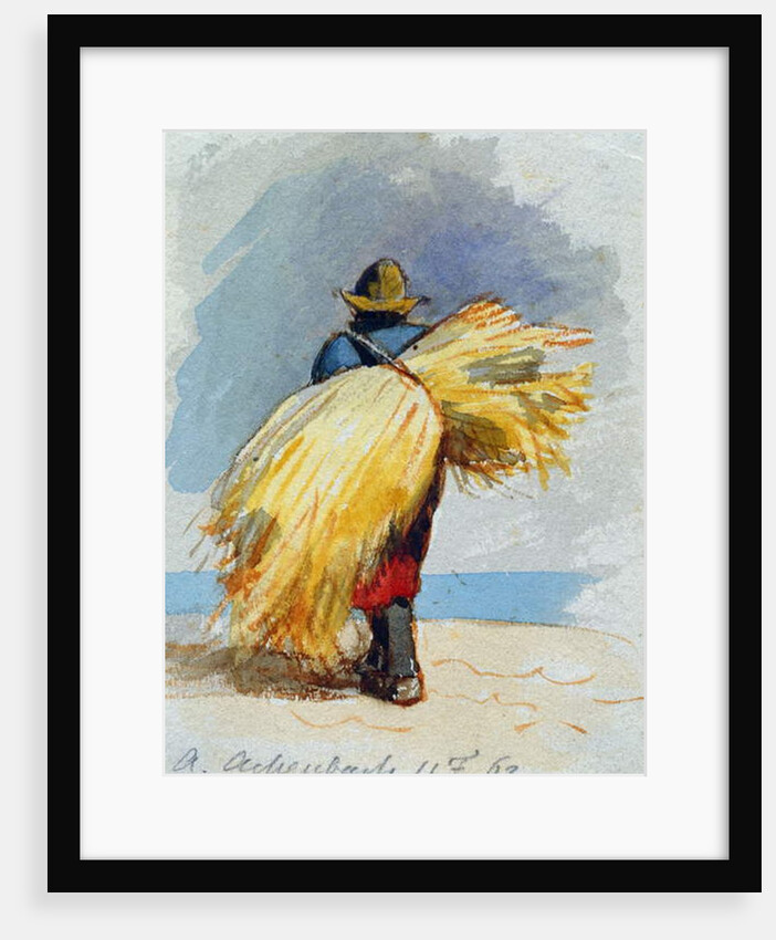 A Harvester, 1863 by Andreas Achenbach