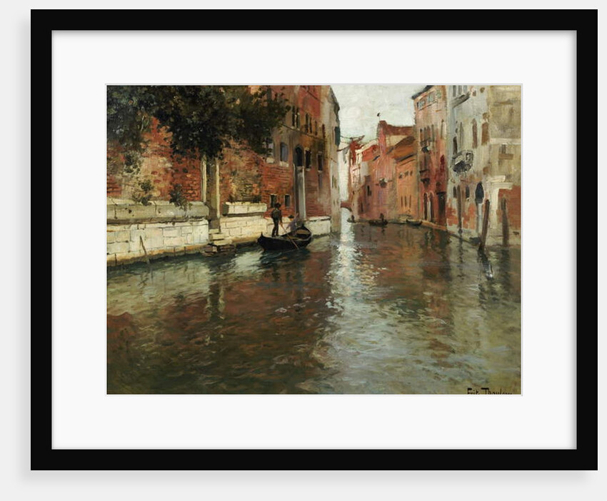A Venetian Backwater by Fritz Thaulow