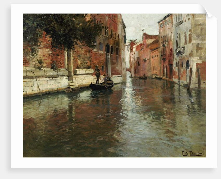 A Venetian Backwater by Fritz Thaulow