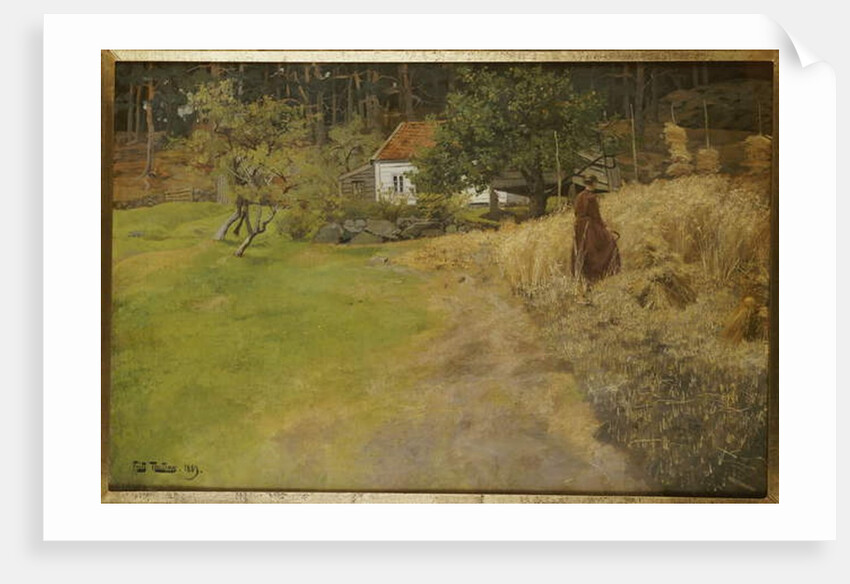 Haymaking, Stord, 1889 by Fritz Thaulow