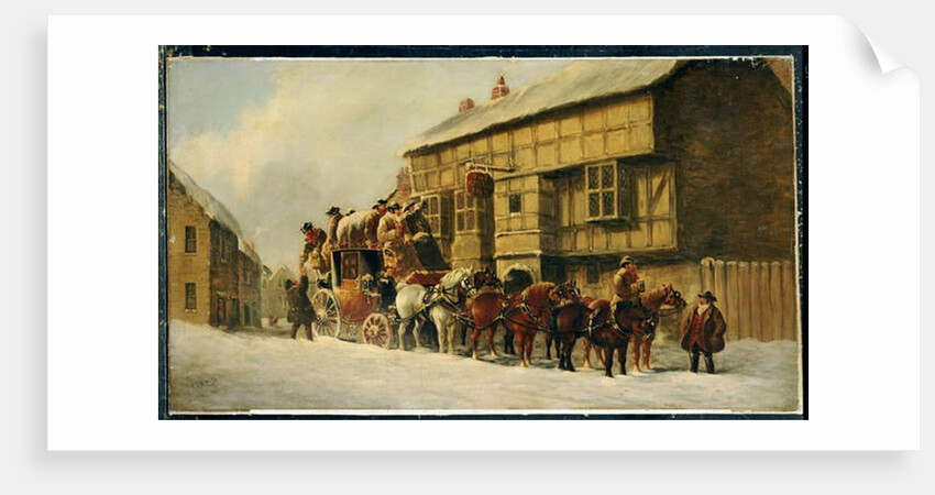 Outside the George Inn, 1879 by J.C. Maggs
