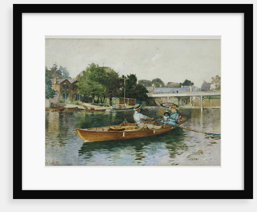 A Boating Party on the Thames at Cookham by Hector Caffieri